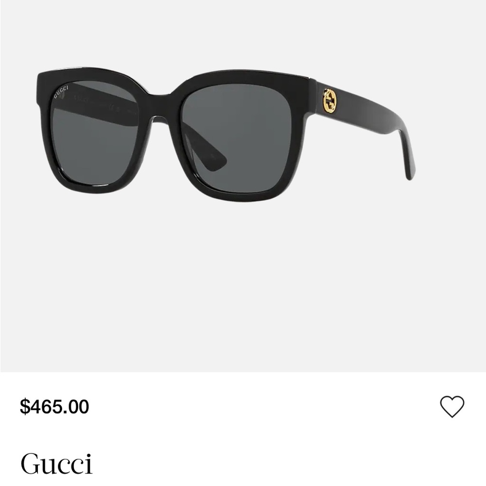 Authentic Gucci Black Sunglasses GG0034SAN 001 - Picture 2 of 11